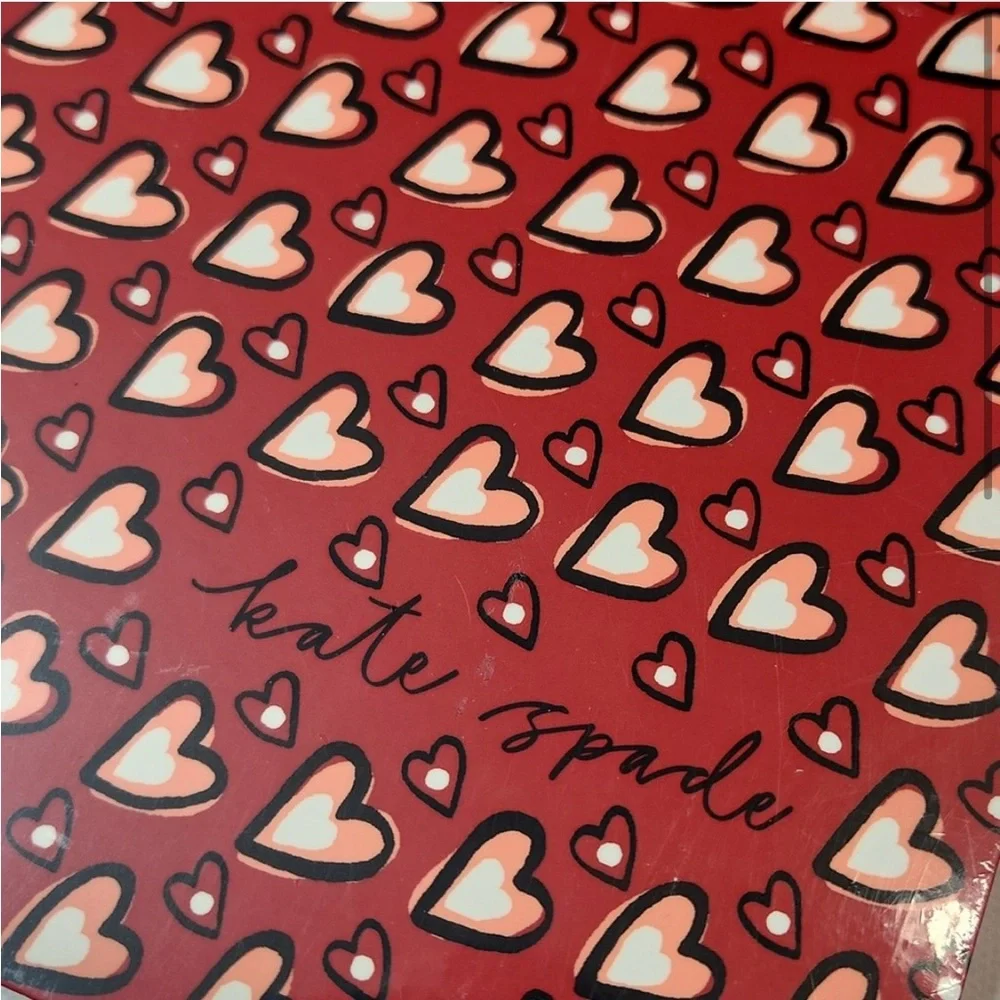 ❤️Kate Spade All About Hearts Red Spiral Notebook - NEW